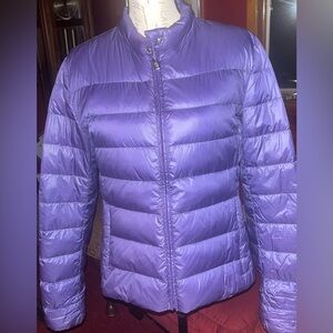 Prada Women's Lilac Puffer Jacket